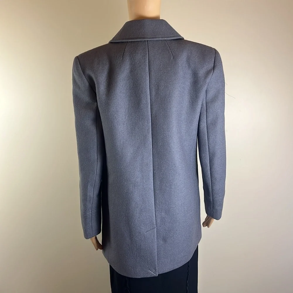 J.Crew Classic Grey Peacoat in Italian Wool Blend - Picture 9 of 11